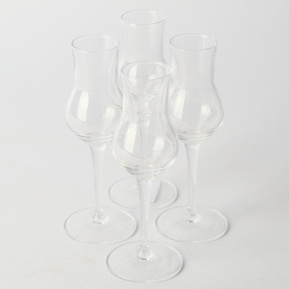 A Set of Four Luigi Mormiolo Liqueur Glasses