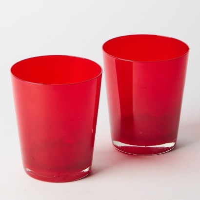 A Pair of Handmade Glass Cups