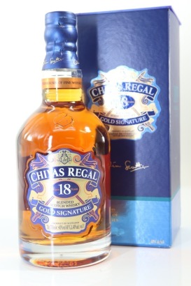 (1) Chivas Regal Gold Signature 18 Year Old Blended Scotch Whisky, 40% ABV (GB)