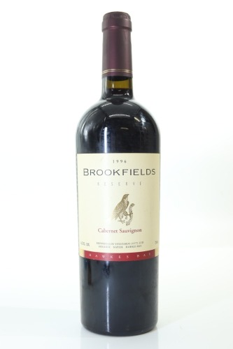(1) 1996 Brookfields Reserve Cabernet Sauvignon, Hawke's Bay