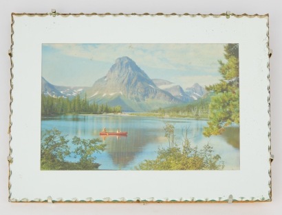 A Vintage Milford Sound Scene Bevelled Edge Mirror