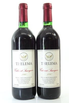 (2) 1990 Thelema Mountain Vineyards 'Thelema' Cabernet Sauvignon, Stellenbosch