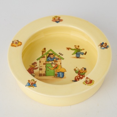 A Royal Winton Circus Scenes Baby Plate, c.1956