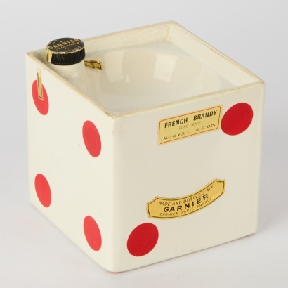 A Dice Garnier Liqueurs France Ash Tray Bottle