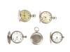 Four Late-Victorian Silver Hunter Cased Pocket Watches