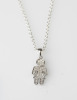 9ct White Gold Diamond Girl Pendant