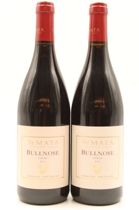 (2) 2013 Te Mata Bullnose Syrah, Hawkes Bay [BC96] [GK19+, RC19.5]