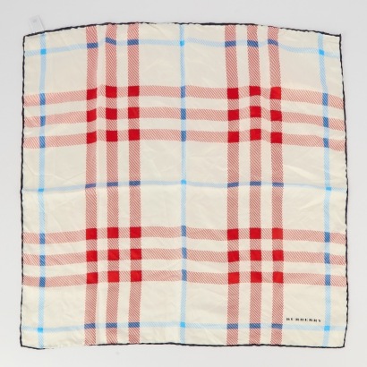 A Burberry Silk Scarf