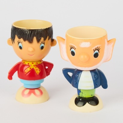 A Vintage Pair of Noddy Egg Cups AF