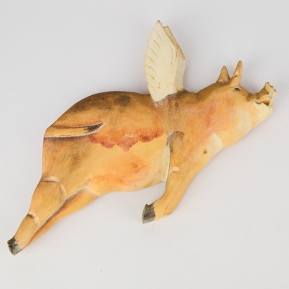A Flying Pig Wall Hanging
