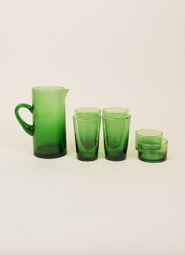 BELDI Green Glassware Set