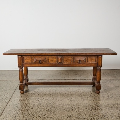 A Rustic Spanish Baroque Style Hall Table