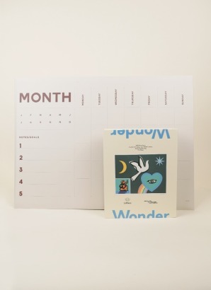 FATHER RABBIT A2 Monthly Planner and Pat Hanley Puzzle Set