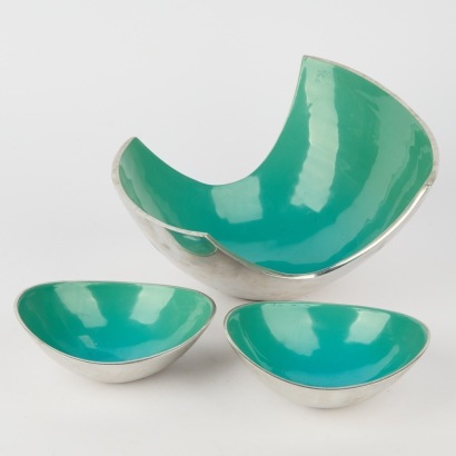 A Trio Of Aluminum Bowls
