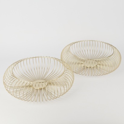 A Pair Of MCM Wire Bowls