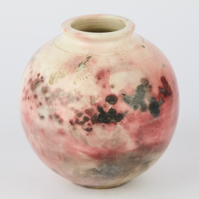 A Raku Fired Vase