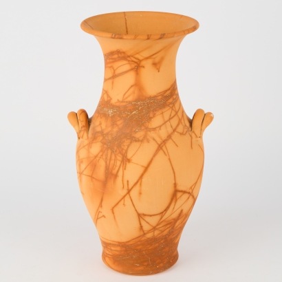 A Large Straw Fired Pottery Vase