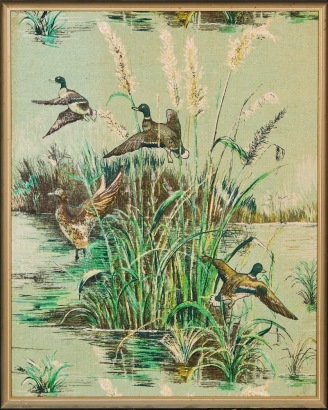 A Vintage 'Ducks On A Pond' Picture