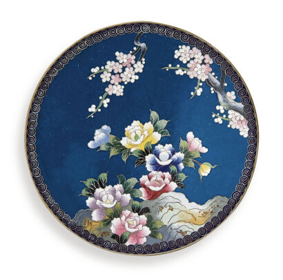 A Japanese Enamel Plate