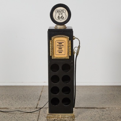 A Route 66 Wine Rack