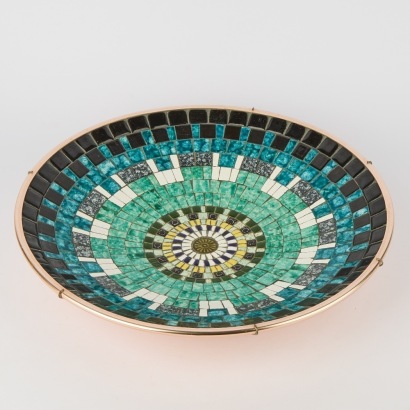 A Large John Crichton Mosaic Wall Charger