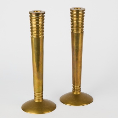 A Pair of Brass Candlesticks