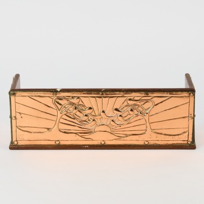 A Copper Art Nouveau Book Stand