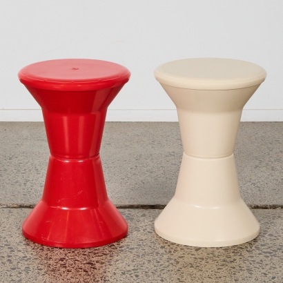 A Pair of Caroma Mid-Century Stools