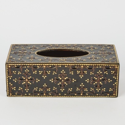 A Vintage Handmade Kalamakari Tissue Box