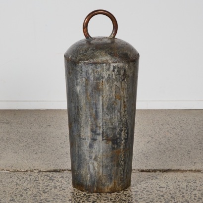 A Large and Unique Antique Hand Forged Ranch Bell