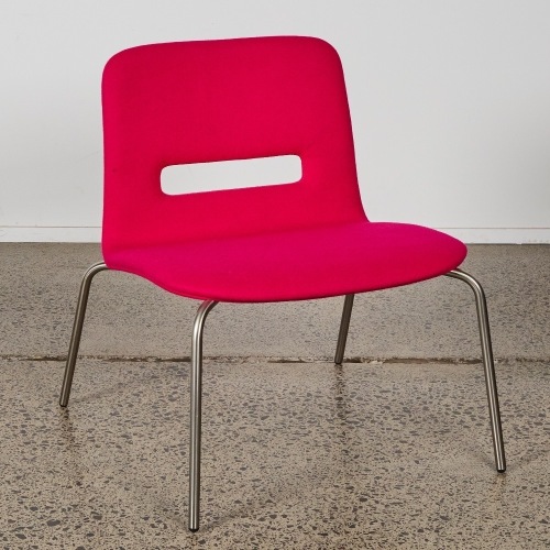A Miss Molly Chair in Textilia Blazer Giggleswick in Pink by Schamburg + Alvisse