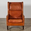 A Mid-Century Mogens Hansen Cognac Leather Chair, Denmark - 2