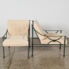 A Pair of Vintage Iron Conservatory Chairs - 2