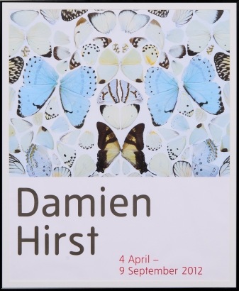 A Framed Damien Hirst Exhibition Poster