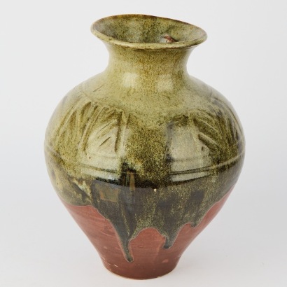 An Yvette Phillips Raku Vase