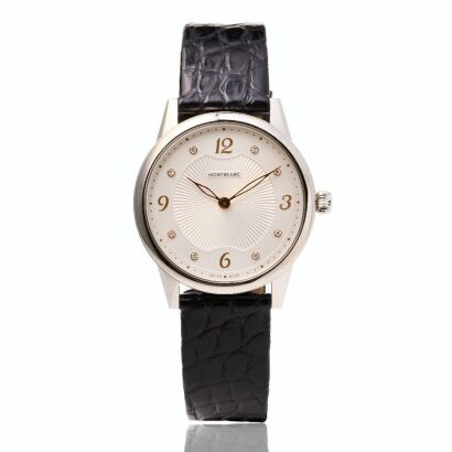 Stainless Steel, 34mm Montblanc Boh&egrave;me Quartz Wristwatch with Box - As new