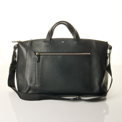 Montblanc, Meisterst&uuml;ck, Saffiano-Printed Black Leather Duffle Bag - As new