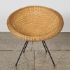 A John Crichton by The Blind Foundation Rattan Cane Easy Chair c.1958 - 2
