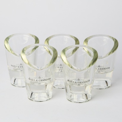 A set of six Moet & Chandon Glass Votives