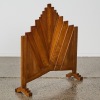 An Art Deco Wooden Fan Fire Screen - 2