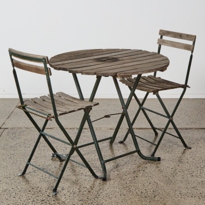 An Outdoor Bistro Table and Chairs