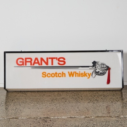 A Vintage Grant"s Scotch Whiskey Sign