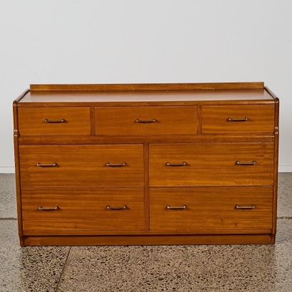 A Mid-Century Mahogany Lowboy