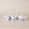 A Chinese Blue and White 'Landscape' Tea Set - 7 Pieces