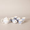 A Chinese Blue and White 'Landscape' Tea Set - 7 Pieces - 2