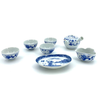 A Chinese Blue and White Tea Set