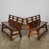 A Pair of Aged Wooden Benches