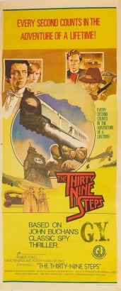 An Vintage Thirty Nine Steps Movie Poster