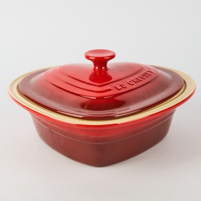 A Le Crueset Heart Shaped Casserole
