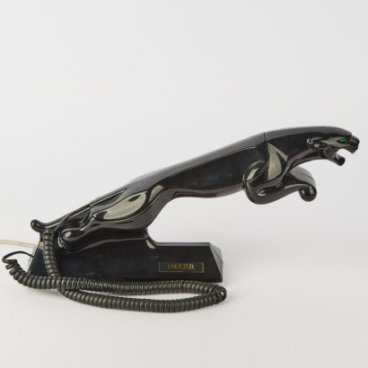 A Jaguar Dealership Promotional Telephone with Light-Up Eyes, c. 1980s